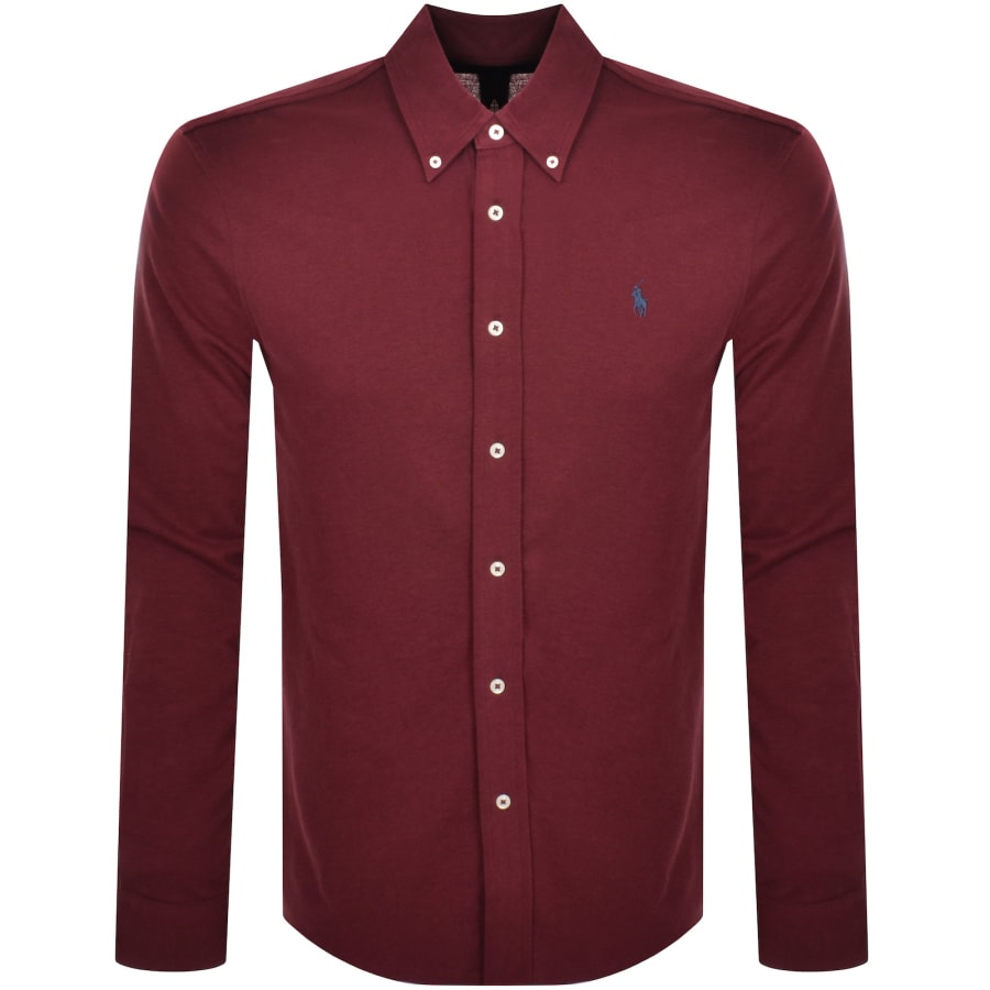 Ralph lauren shirt burgundy online
